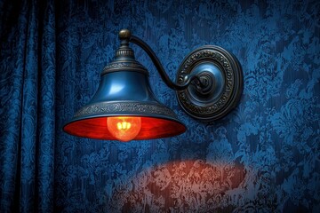 Antique wall lamp, warm glow