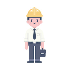 
illustration design of an engineer technician