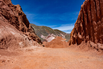 Scenic Trail Behind Cerro de Siete Colores, Purmamarca, Argentina