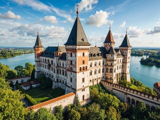 Obraz premium Trakai Castle Majestic Baltic Fortress