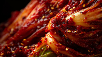 白菜キムチの発酵感を捉えたマクロ撮影