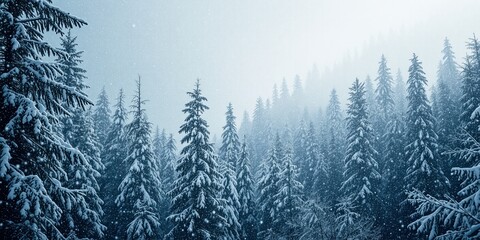 Winter Wonderland Forest, Snowfall