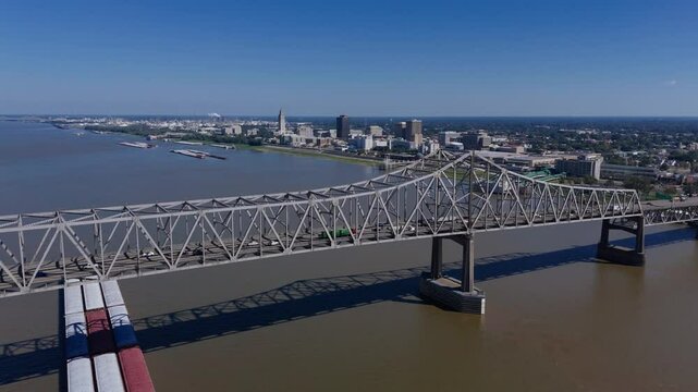 bridge over the Mississippi River in Baton Rouge, Louisiana