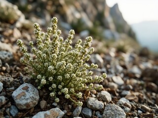 Yosemite Stonecrop Plant Blossoming in Spring