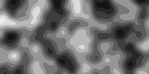 Abstract topographical map illustration in shades of gray showing contours and varying elevations