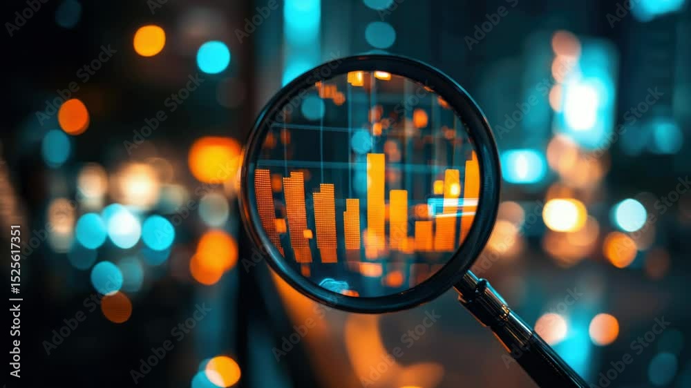 Aufkleber A magnifying glass with the word 'walk' on it, often used for searching or examining objects