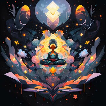 Cosmic Meditation Portals: Yogic Mandalas of Light, Stillness & Divine Pattern