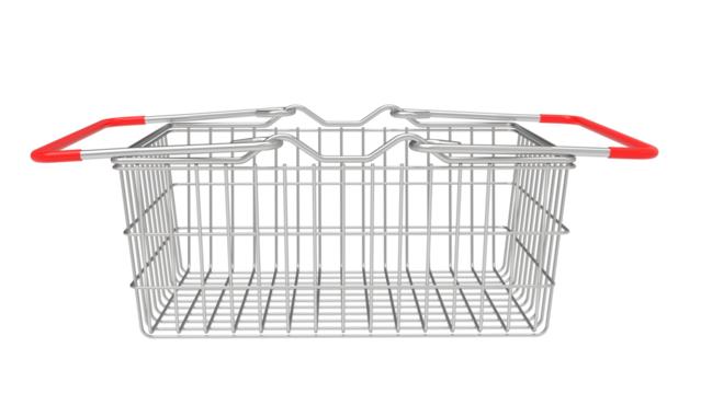 shopping basket market shop isolated in transparend background PNG