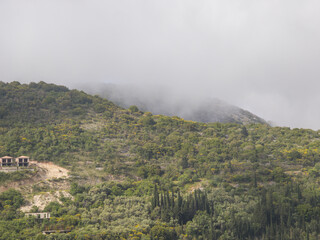 Spring view of Mountain of Lefkada Island, Greece