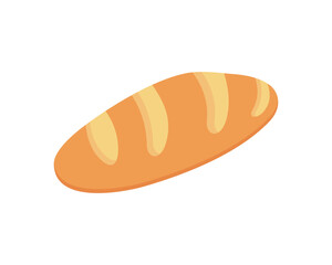 Drawing of a baguette, a loaf of French bread illustration