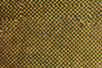 Fragment of the Arabic ancient mosaic from the Dome of the Rock Mosque located on the Temple Mount in Jerusalem, Israel