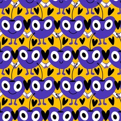 Summer fruit seamless cherry berry pattern for wrapping paper and fabrics