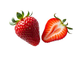 strawberry fruit slices, transparent background,sweet,white,diet