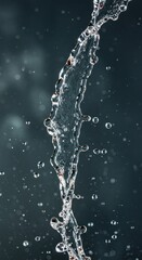 Water stream dark background vertical nature