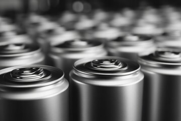 Battery cells in an industrial setting, showing the assembly line and technology used for production.
