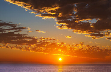 Sea sunset