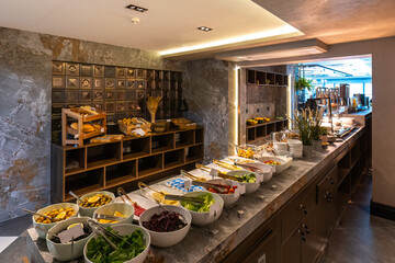Breakfast Buffet Concept, Breakfast Time in Luxury Hotel