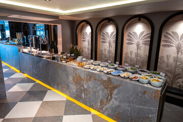 Breakfast Buffet Concept, Breakfast Time in Luxury Hotel