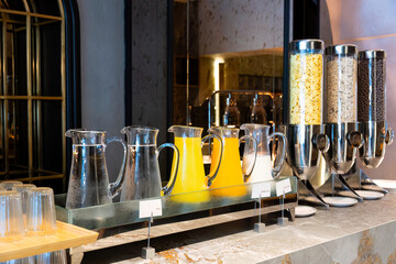 Breakfast Buffet Concept, Breakfast Time in Luxury Hotel