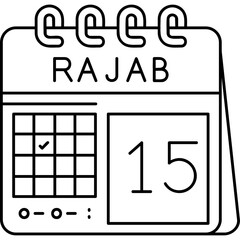 15th Rajab Icon