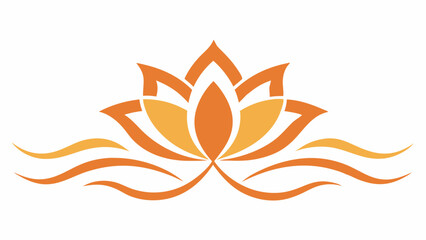 Elegant lotus flower graphic with transparent background for versatile design projects