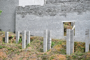 Naklejka premium Concrete Building Construction