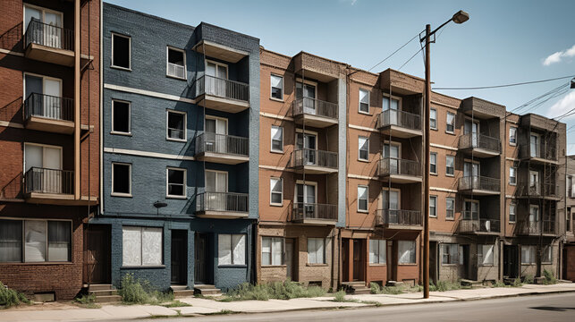 Urban gentrification and displacement of communities, Symbolizing the impact of redevelopment, photography style