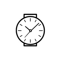 Minimalist clock design featuring simple lines and clear markings for timekeeping