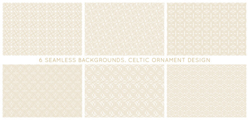 Fototapeta premium Seamless texture celtic style. Original ethnic ornament.