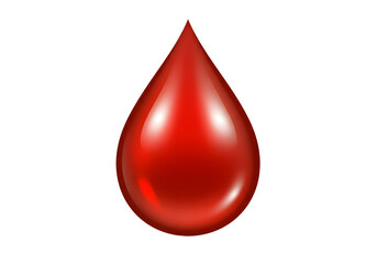 Red liquid drop illustration