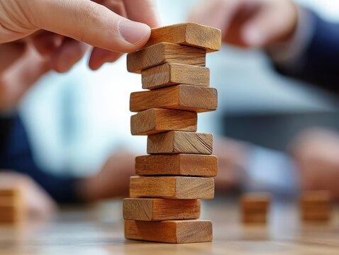 A team at a teambuilding event, playing games to improve trust, Corporate Culture, Fun and interactive