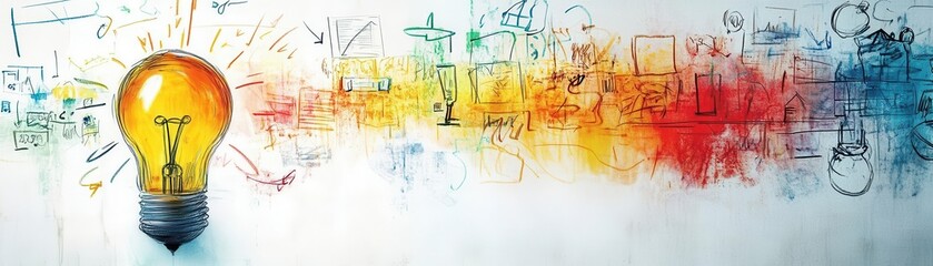 A team engaged in a problemsolving session with a whiteboard, Innovation, Strategic and creative