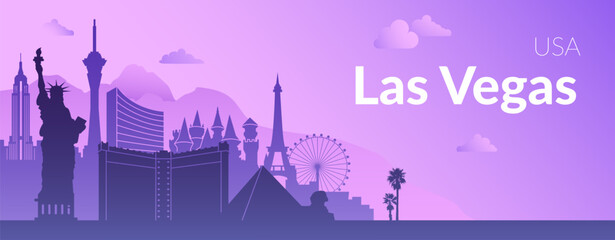 The Las Vegas Skyline Featuring Iconic Landmarks and the Citys Vibrant Nightlife Scene