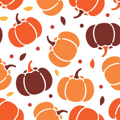 A delightful Autumn Pumpkin Pattern designed for seasonal decoration and festive occasions