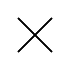 close, cancel button UI icon vector