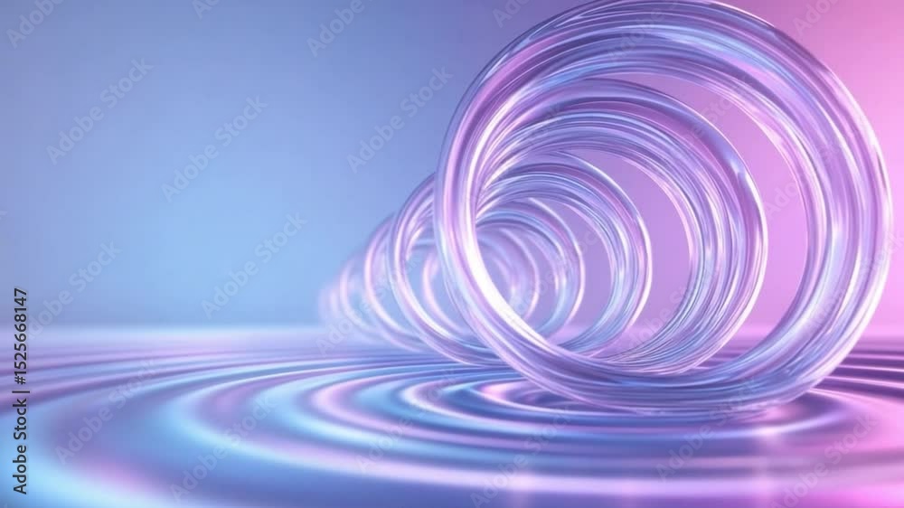 Poster enigmatic rings: a mesmerizing arrangement of interconnected rings creates a captivating scene of de