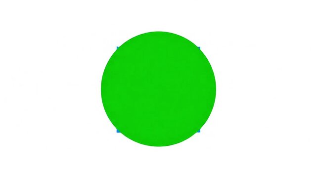 Vibrant Green Circle: A striking circular shape dominates, its vivid green color a visual statement. The image, showcasing simplicity at its finest.