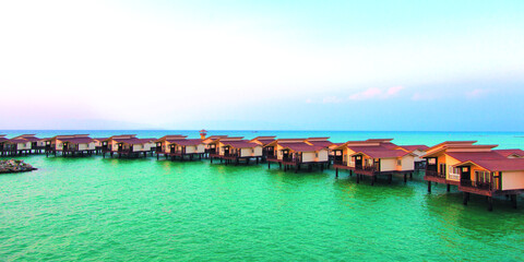 tropical beach resort