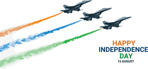 Happy 76th independence day of India vector Template Illustration design.