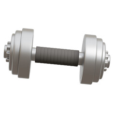 Fototapeta premium Dumbbell 3D icon.