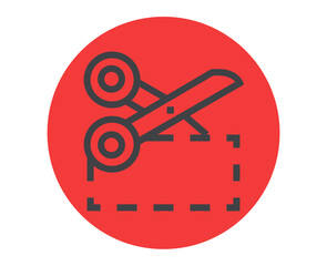 Discount sale shopping design element isolated icon. Vector flat graphic design illustration