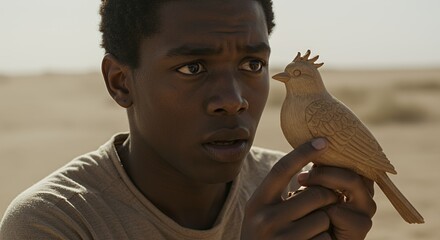 The Boy and the Bird: A Desert Encounter