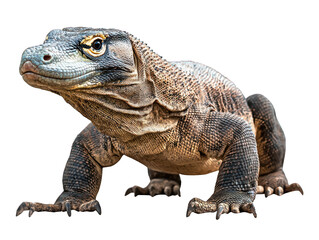 Obraz premium Komodo dragon lizard close-up with textured skin