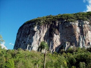Rock formation in the mountains in brazil