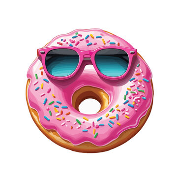 Donut Wearing Sunglasses