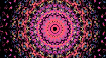 seamless pattern with colorful flowers