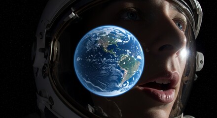 Astronaut's Amazement: A Close Encounter with Earth