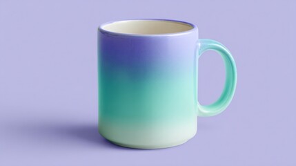 Gradient ombre ceramic mug