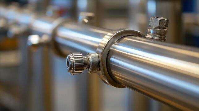 Stainless steel pipeline system transferring pharmaceutical fluids between processing stations