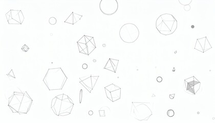 Obraz premium Abstract Geometric Shapes Background Wireframe Design Elements